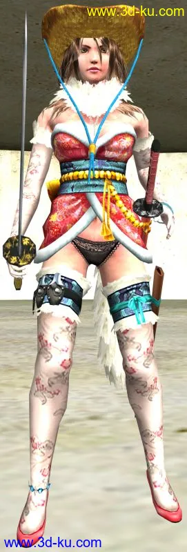 [Wii]御姐玫瑰R(OneChanbara: Bikini Zombie Slayers)-彩(Aya)模型的图片1