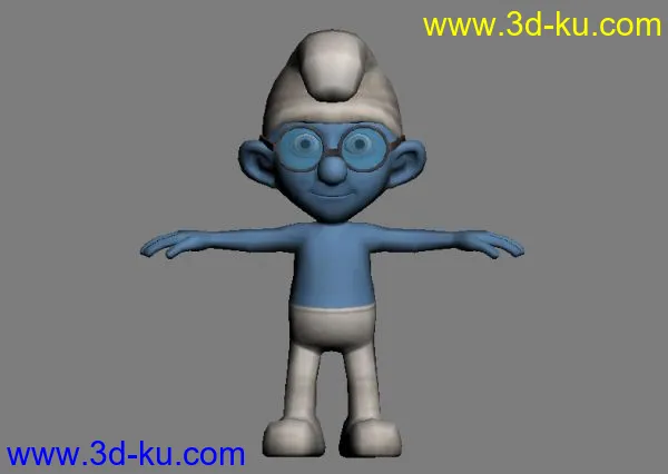 蓝精灵3D模型的图片1