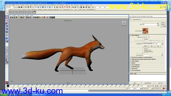 狐狸模型+走路动画（精心打造，有木有。。。有木有）的图片1