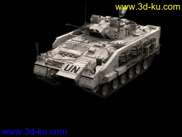 稱霸戰場武器-無敵坦克車模型的图片1