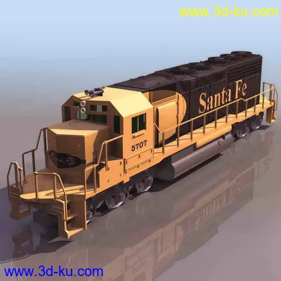 一堆火车~3Ds~模型的图片12
