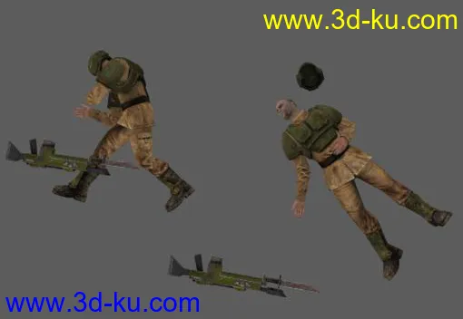 首发：最新射击游戏《战锤40K：星际战士》  战死的帝国防卫军模型的图片1