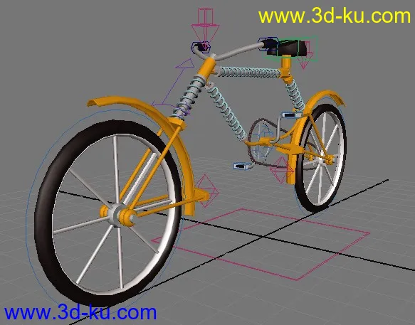 帅气的自行车，有绑定的~~模型的图片1