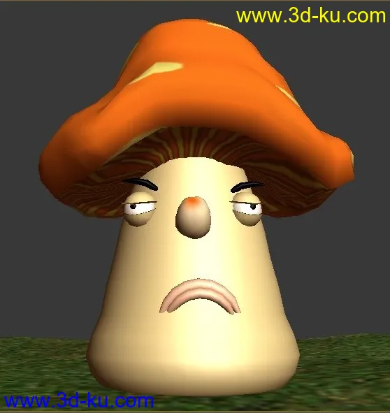 新手自学3Dmax——坏情绪的蘑菇先生模型的图片7
