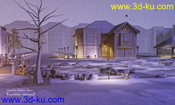 冬季雪景模型的图片2