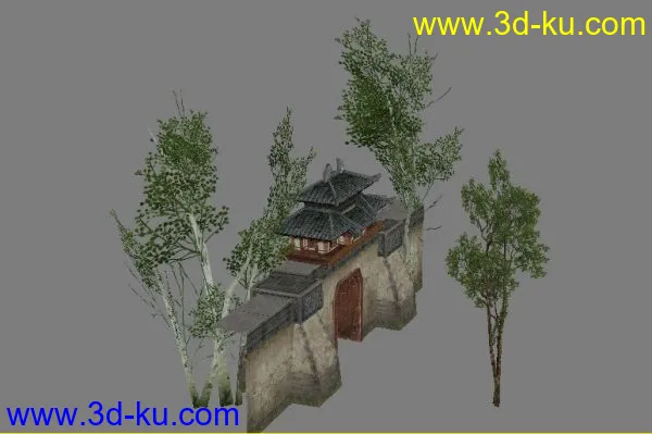 古代城门模型的图片3