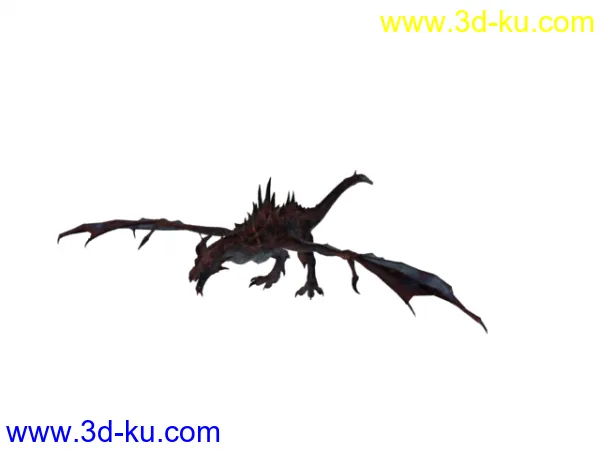 巨龙5 dragonohdaviing 无骨骼 （from skyrim）模型的图片1