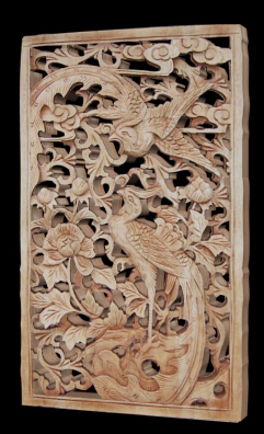 中式木雕花片模型的图片3