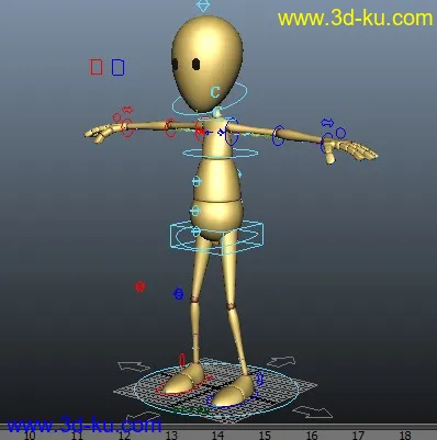 动画练习用  骨骼+绑定模型的图片1