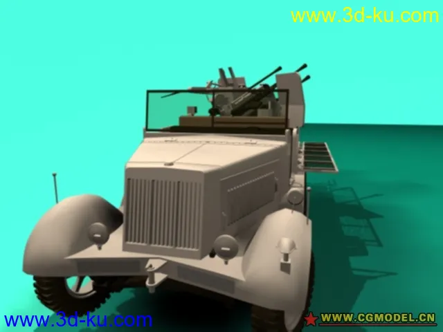 二战德国4管防空炮（高级货）MAX格式模型的图片2