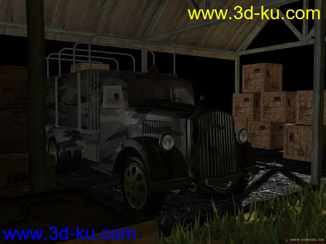 最新修改二战德国卡车（贴图）模型的图片2