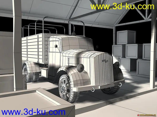 最新修改二战德国卡车（贴图）模型的图片3