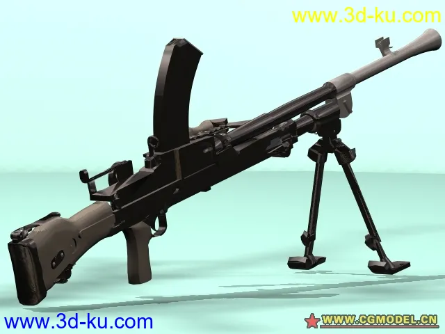 二战英国MKI 布伦式轻机枪（高级品）MAX格式模型的图片2