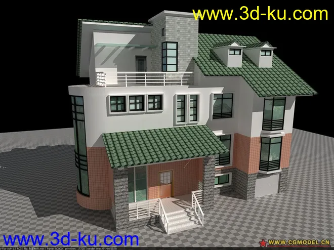 一幢很漂亮的别墅模型的图片2