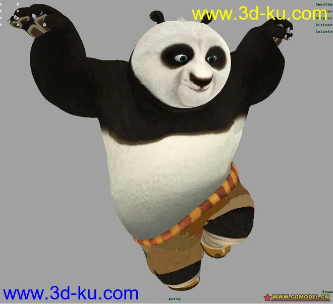 《功夫熊猫》主角PO(有完整贴图)模型的图片1