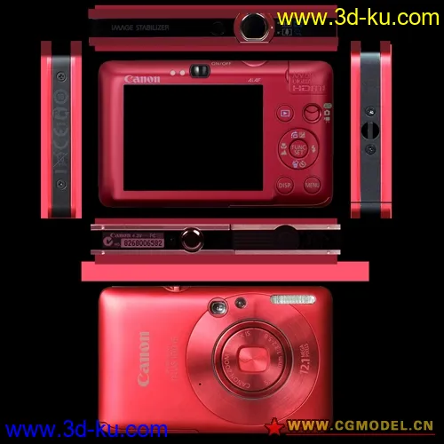 佳能相机Canon IXUS100 IS模型的图片2