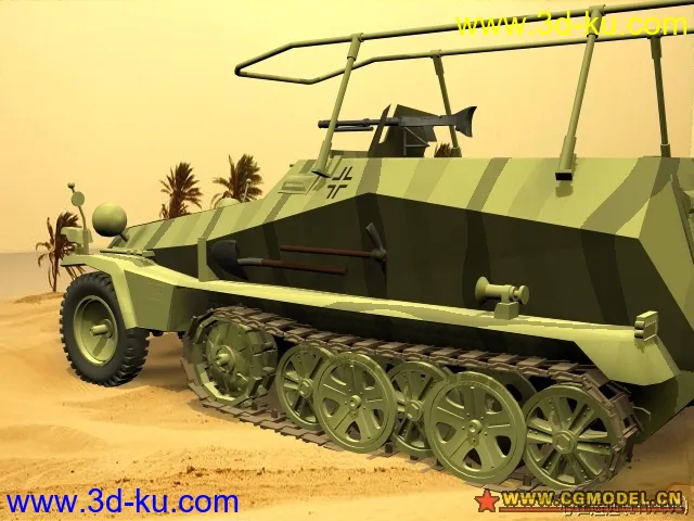 二战德国Sdkfz250无线电指挥车，高级品（MAX）模型的图片2