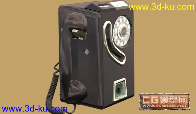 老式电话机模型的图片1