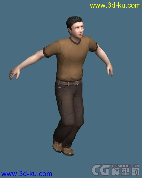 男人跳跃动画模型的图片3