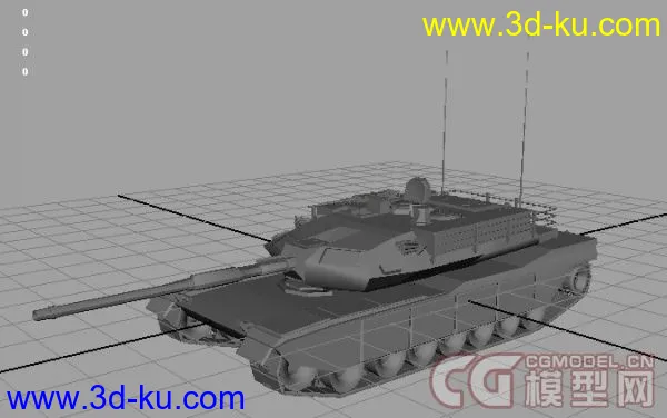 美式主战坦克M1A1模型的图片1