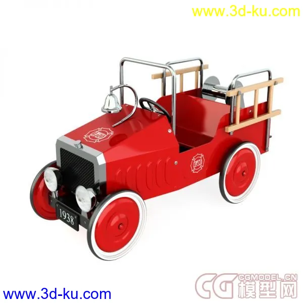 Old Fire truck Toy老式玩具车模型的图片1