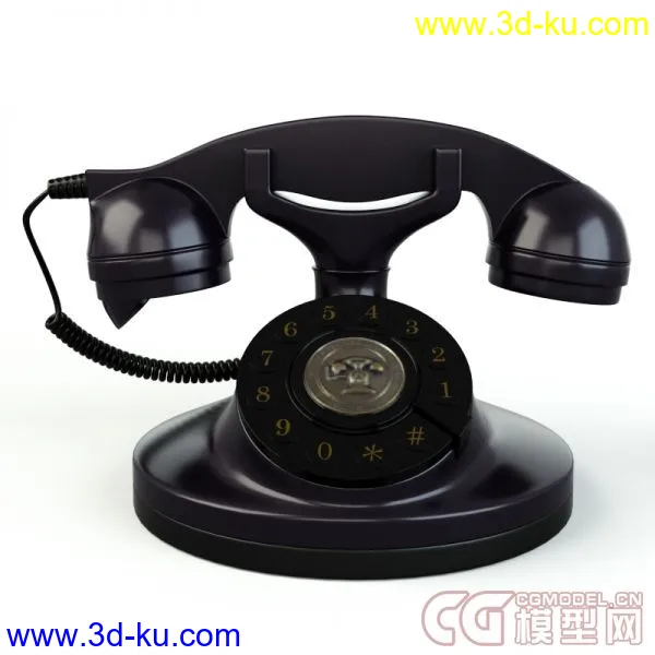 Old Phone 老式电话机模型的图片1