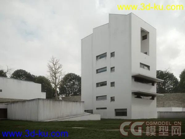 Full Exterior Building - 3ds - Max - obj - fbx模型的图片1