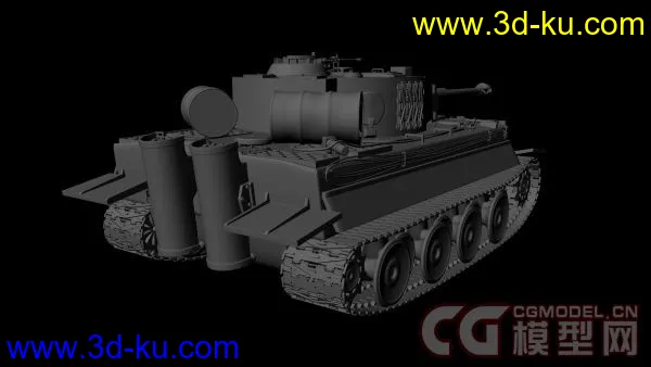 maya模型-坦克下载的图片2