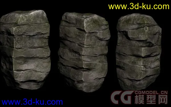 游戏场景用的石头模型的图片2