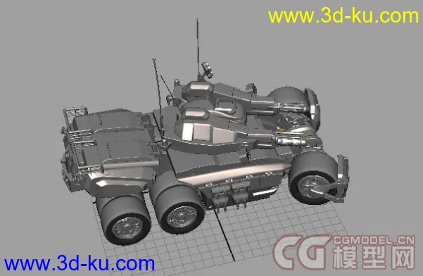 一个机甲的坦克车的模型的图片1