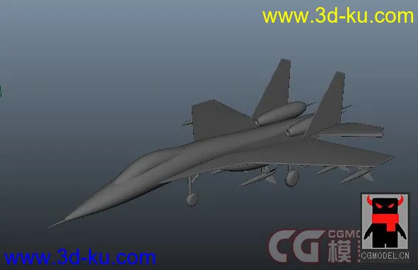 maya飞机模型下载的图片1