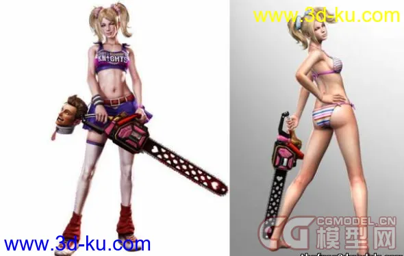 电锯甜心 Juliet 4套服装  PS3 Lolipop Chainsaw 更新：罗密欧僵尸模型的图片1