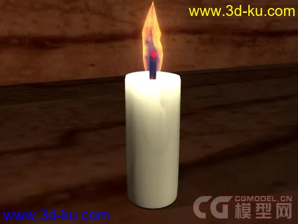 蜡烛（材质练习）模型的图片3