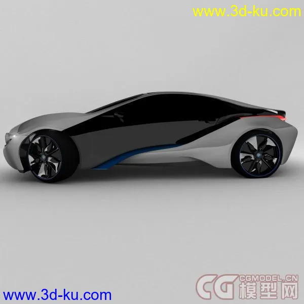 BMW  概念车i8 加内饰 贴图 材质 场景模型的图片4