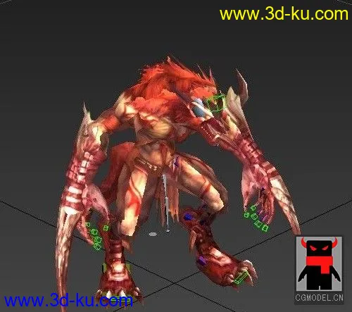 3D模型 恶魔狼人带待机动作的图片2