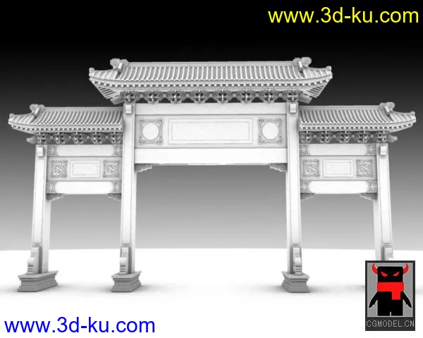中国传统古建筑——牌坊模型的图片1
