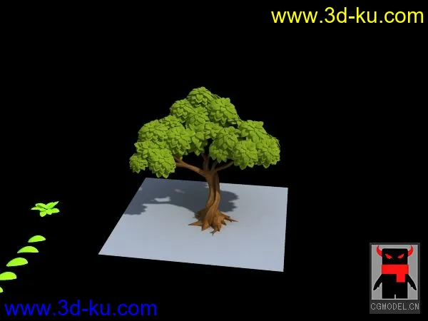 游戏场景。树2~3D模型~的图片1
