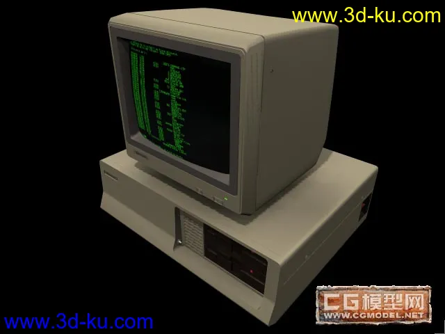 老式电脑模型的图片1