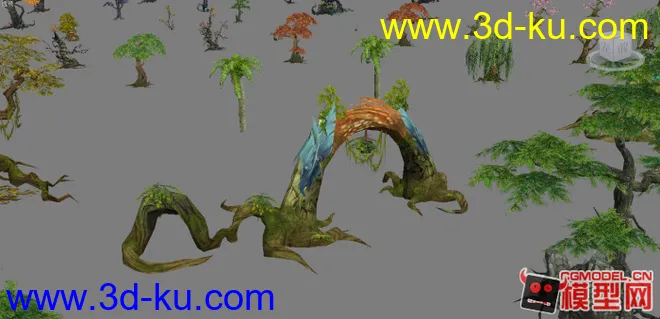 轩辕传奇植物合集（一）模型贴图下载的图片3