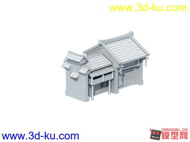 一个简单的游戏小房子模型的图片2
