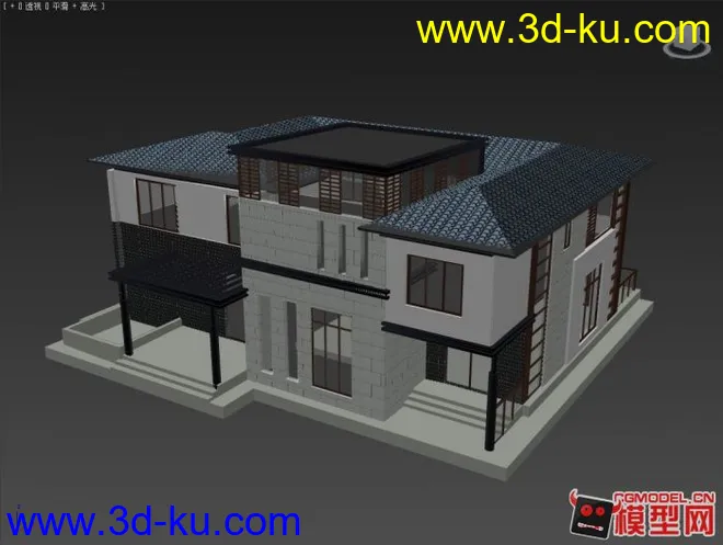 中式建筑房子模型的图片1