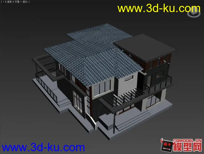 中式建筑房子模型的图片3