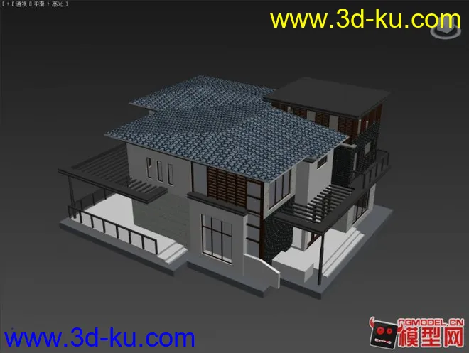 中式建筑房子模型的图片8