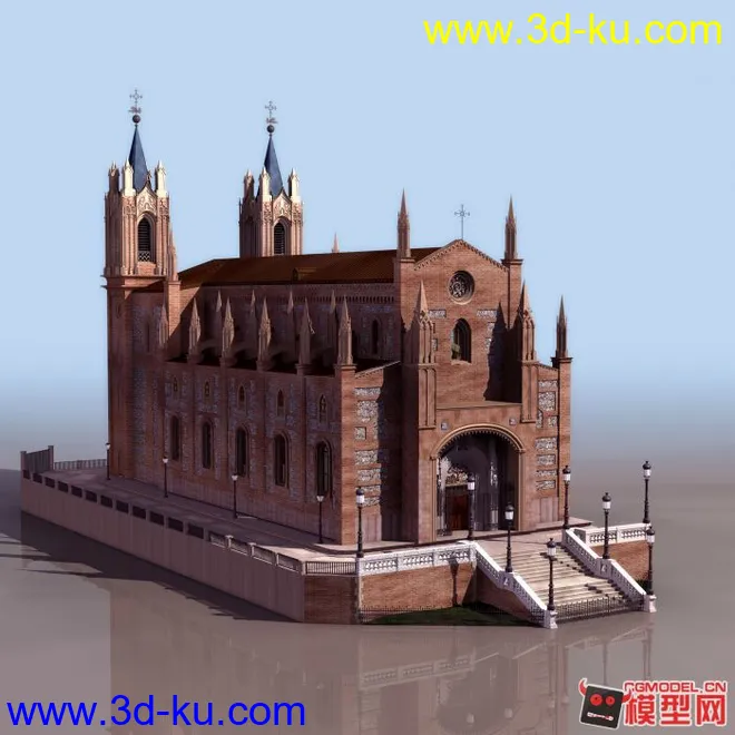 中古世纪教堂模型下载的图片1