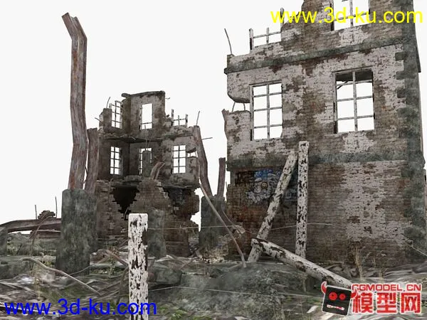 废墟场景（有材质贴图）模型的图片1
