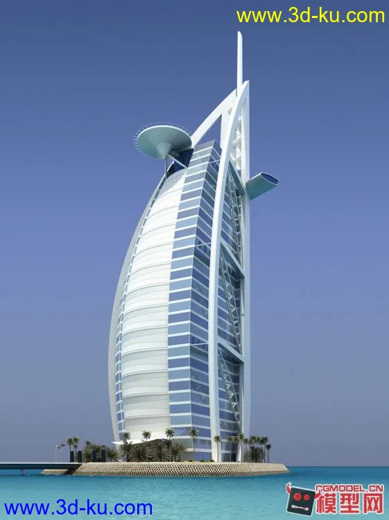 迪拜阿拉伯塔模型下载的图片1