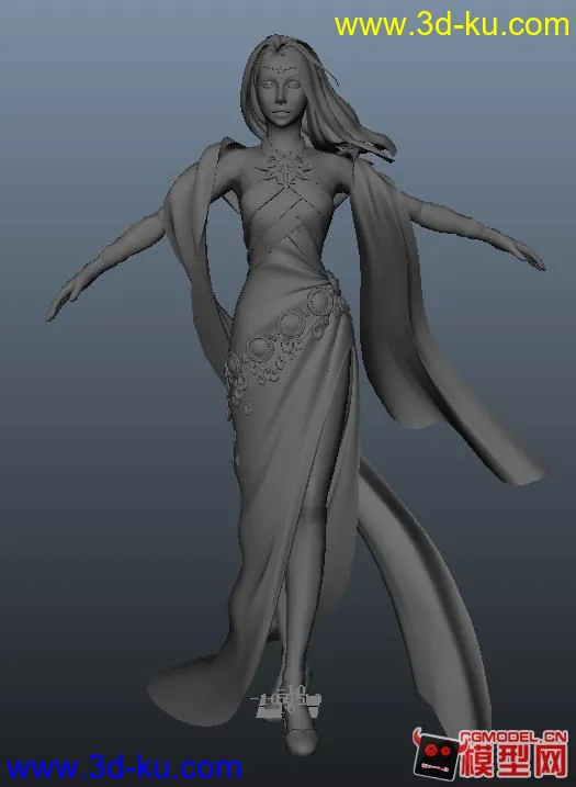 美女 女神  雕塑   高模模型的图片1