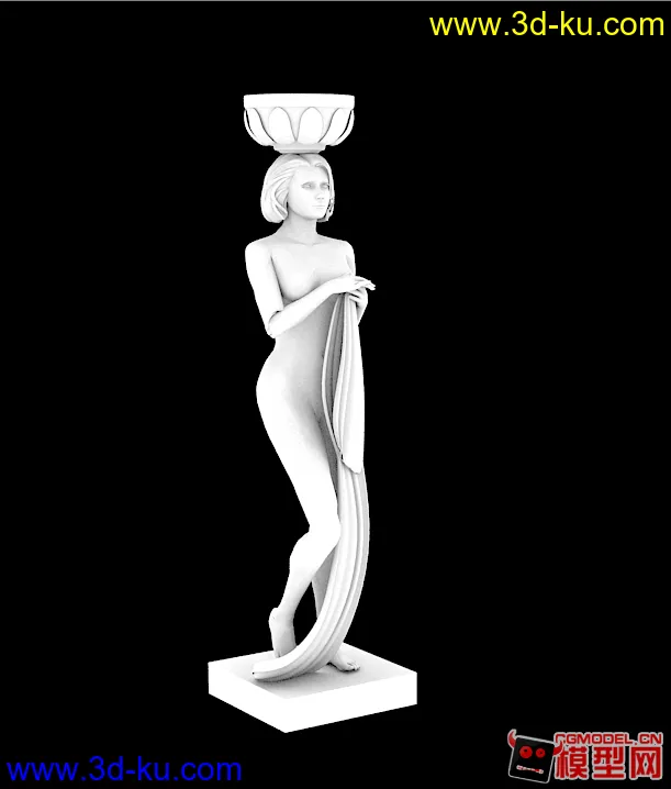 现代女性雕塑模型的图片1