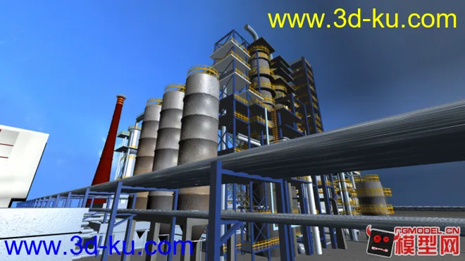 中石化中石油炼油厂区模型下载的图片1