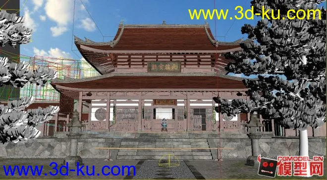 超写实中国古庙建筑_分享啦！！模型的图片2